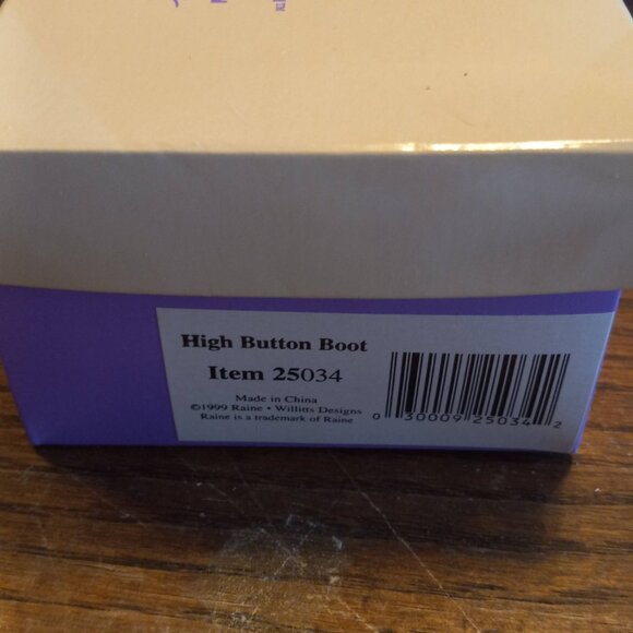 Just The Right Shoe  By Raine High Button Boot  Mini Figurine 25034 - Picture 9 of 9